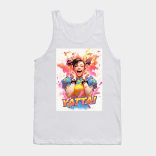 YATTA 365 - CHUN LI - STREET FIGHTER | Arcade Video Game Cute Kawaii Happy Anime Girl | PROUD OTAKU Tank Top